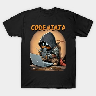 Code Ninja Cartoon T-Shirt